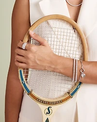 0.50 Carat TW Laboratory-Grown Diamond Tennis Bracelet in 10kt Yellow Gold