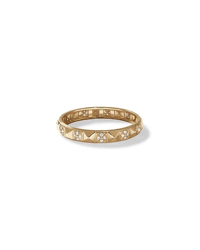 Signature Connect Linear Diamond Ring in 10kt Yellow Gold