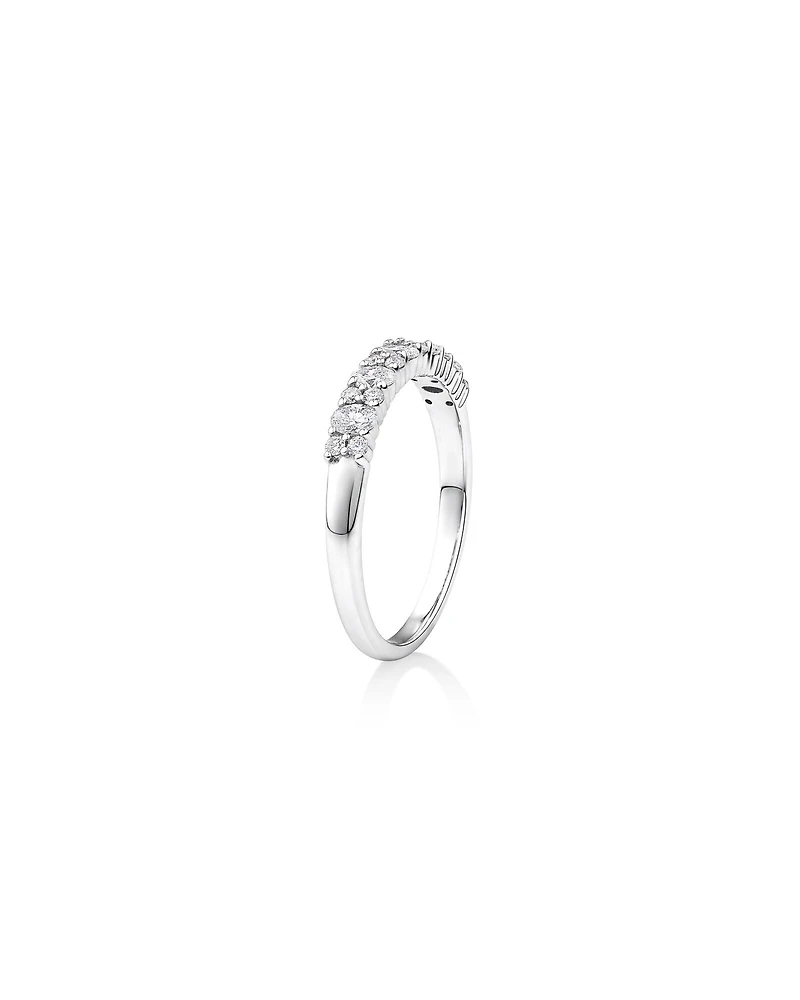 Wedding Ring with 0.46 Carat TW Diamonds in 14kt White Gold