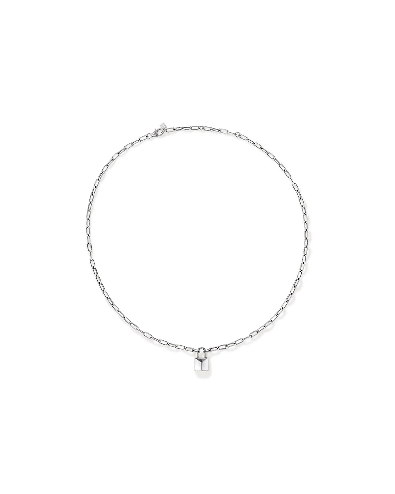Signature Lock Necklace in Sterling Silver