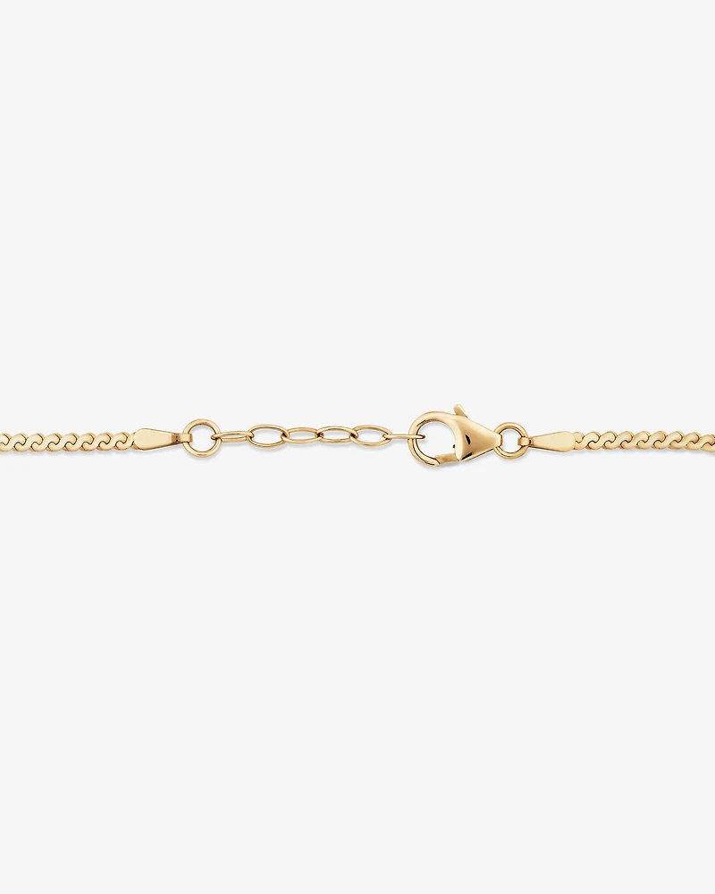 Bracelet serpentine en or jaune 10 K pour homme
