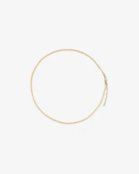 45cm (18”) 2mm-2.5mm Width Herringbone Chain in 10kt Yellow Gold