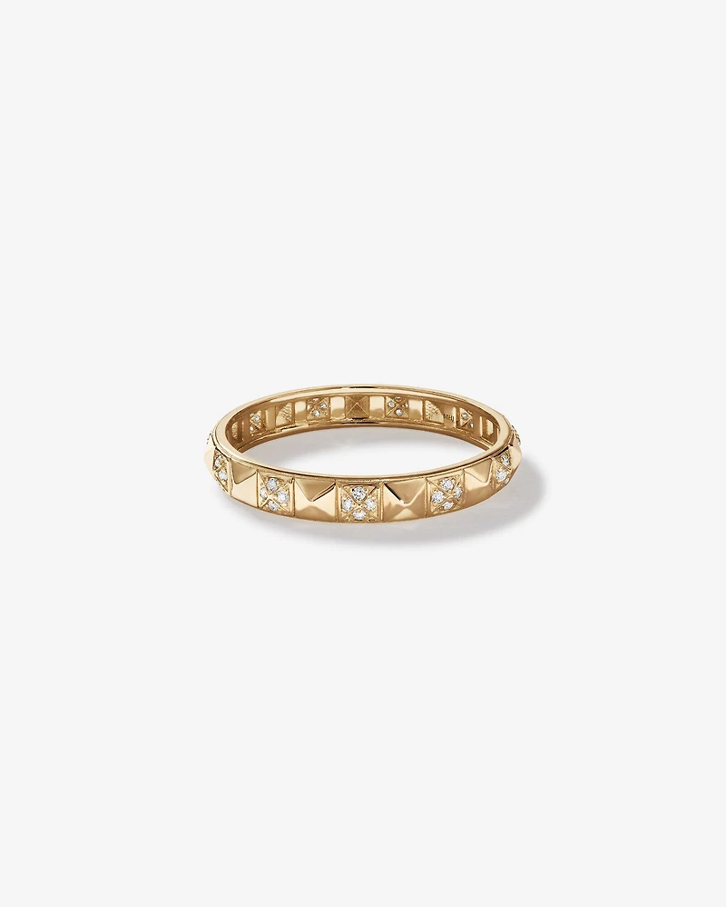 Signature Connect Linear Diamond Ring in 10kt Yellow Gold