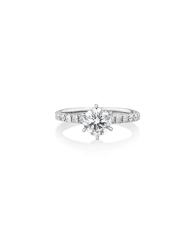 Sir Michael Hill Designer Engagement Ring with 1.37Carat TW of Diamonds in 18kt White Gold