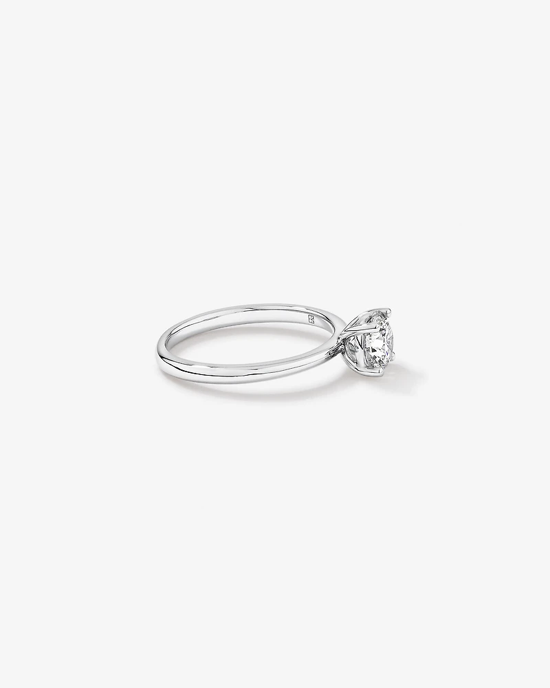 1.00 Carat TW Round Brilliant Canadian Diamond Solitaire in 18kt White Gold