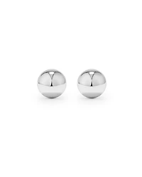 Boucles d'oreilles clous en forme de boule de mm en argent sterling