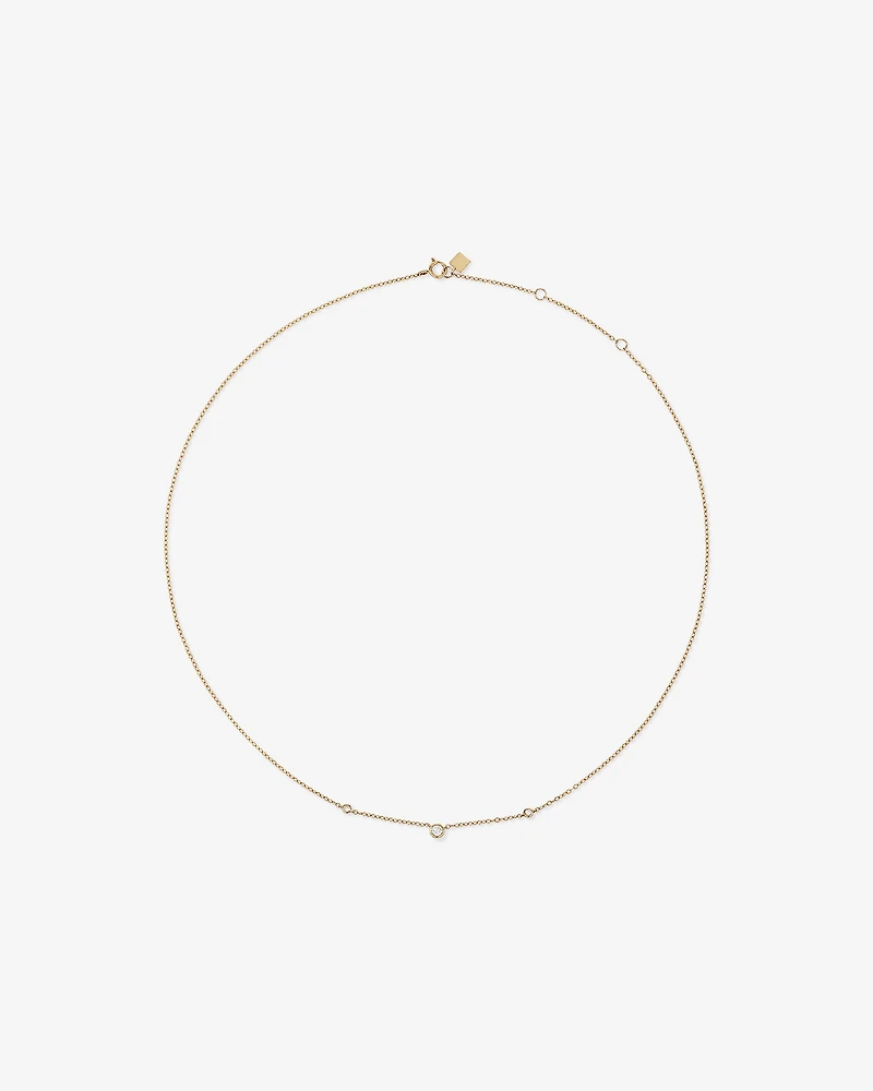 Collier avec 0,10 carat TW de diamants en or jaune 10 carats