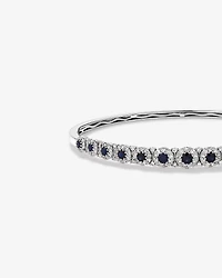 Bubble Bangle with Sapphire and 1.03 Carat TW Diamonds in 14kt White Gold