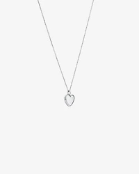 Diamond Accent Heart locket in Sterling Silver