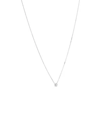 0.22 Carat TW Round Diamond Halo Pendant in 10kt White Gold
