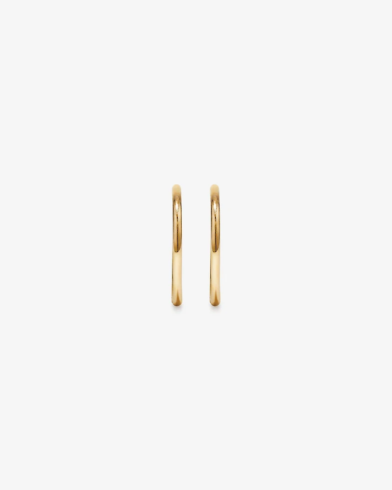 14mm Sleeper Earrings in 10kt Yellow Gold