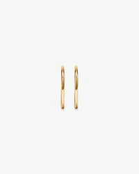 14mm Sleeper Earrings in 10kt Yellow Gold