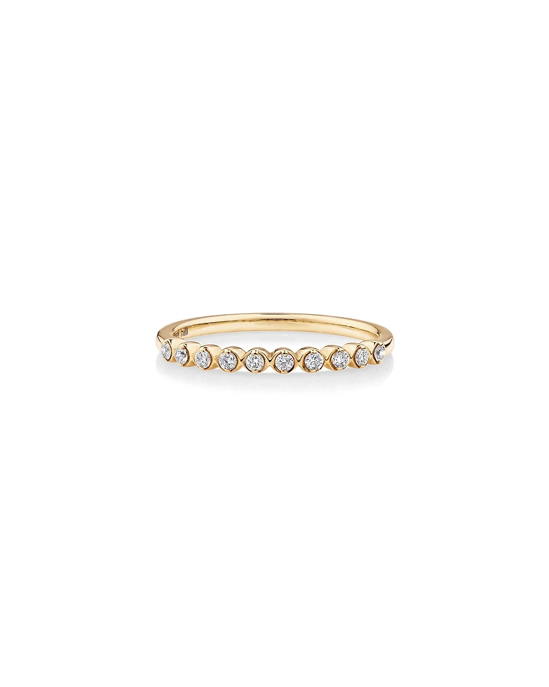 Wedding Ring with 0.15 Carat TW Diamonds in 14kt Yellow Gold