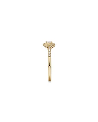 Pear Engagement Ring with .20TW of Diamonds in 10k Yellow Gold