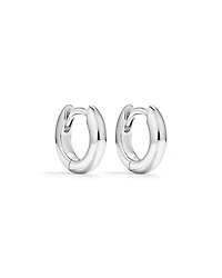 11mm Huggie Earrings in Sterling Silver
