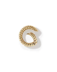 Twisted Circle Pendant Connector in 10k Yellow Gold