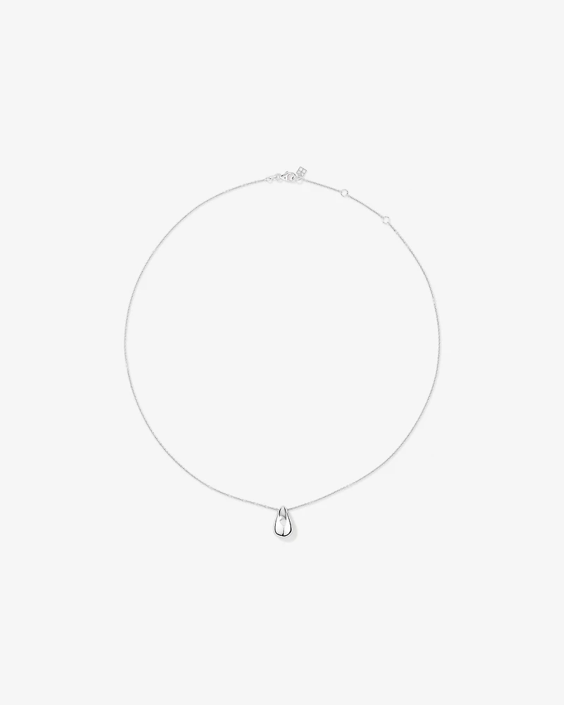 Collier pendentif à dôme effilé en argent sterling