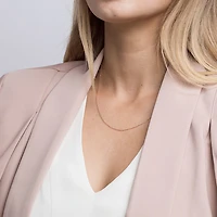 45cm (18") 1mm-1.5mm Width Solid Belcher Chain in 10kt Yellow Gold
