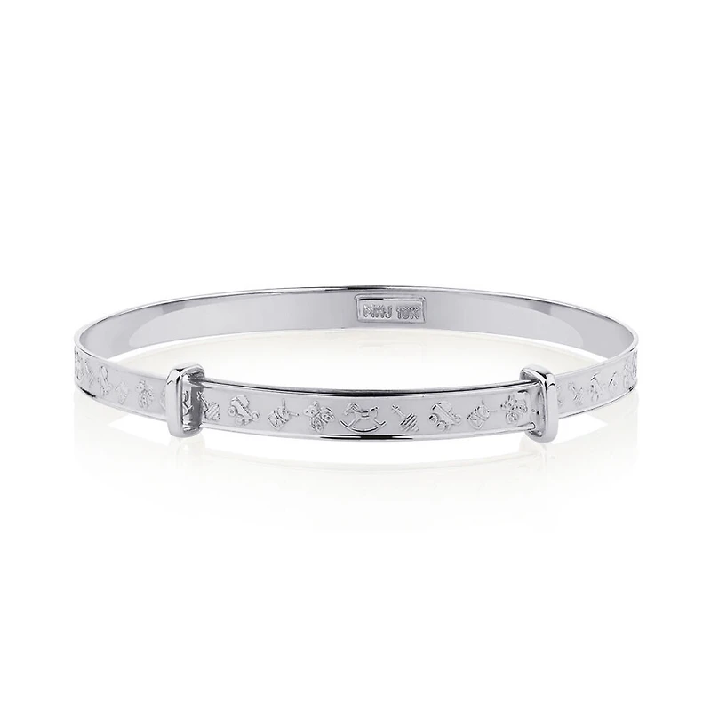 Expandable Baby Bangle in 10kt Yellow Gold