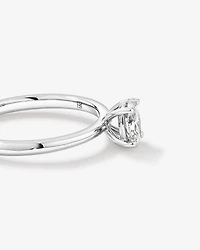 0.50 Carat TW Oval Canadian Diamond Solitaire in 18kt White Gold