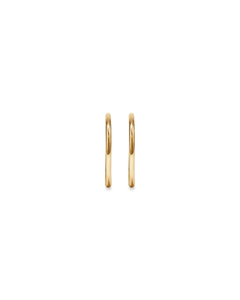 14mm Sleeper Earrings in 10kt Yellow Gold