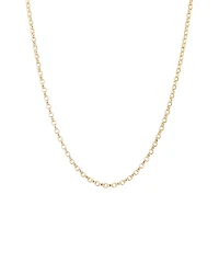 50cm (20") Oval Belcher Chain in 10kt Yellow Gold
