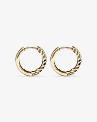 11mm Huggie Earrings in 10kt Rose Gold