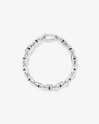 Men's 0.30 Carat TW Men's Black Diamond Link Bracelet in Sterling Silver