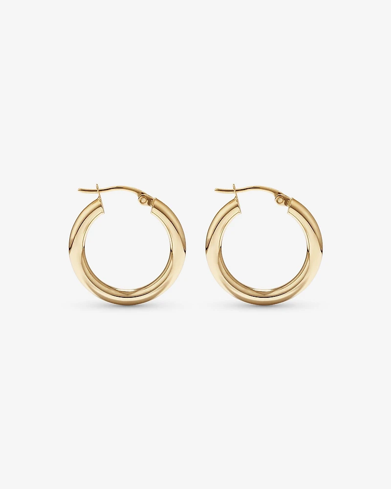15mm Hoop Earrings in 10kt Yellow Gold