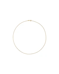 45cm (17") 1.05mm Width Solid Diamond Cut Curb Chain in 10kt Yellow Gold