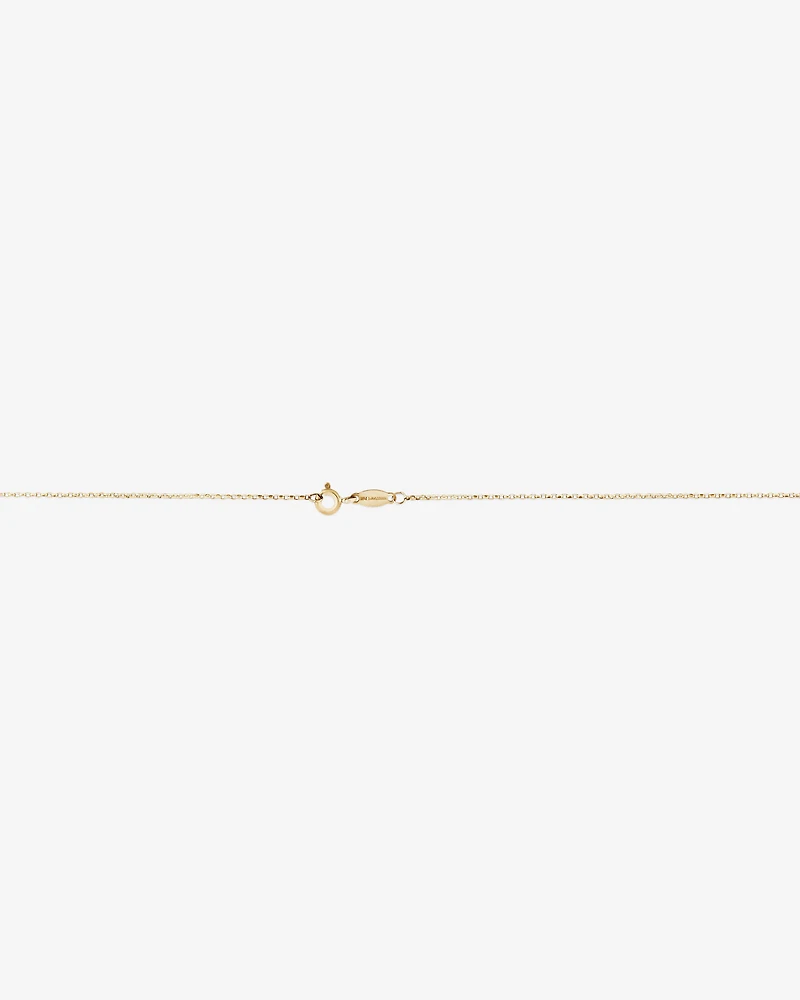 Chaîne belcher à taille diamant de 50 cm en or jaune 18 K, largeur de 1 mm
