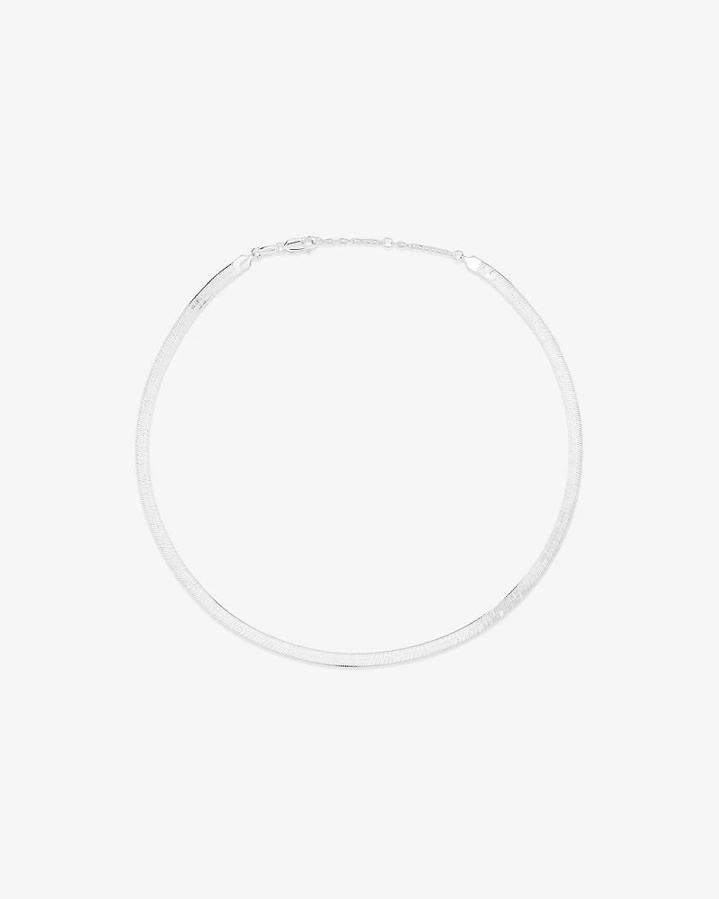45cm (17") 4.5mm-5mm Width Snake Chain In Sterling Silver