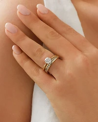 Wedding Band with 0.50 Carat TW of Diamonds in 14kt Yellow Gold