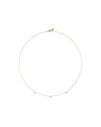 Station Necklace With 0.25 Carat TW Diamonds in 10kt Yellow Gold