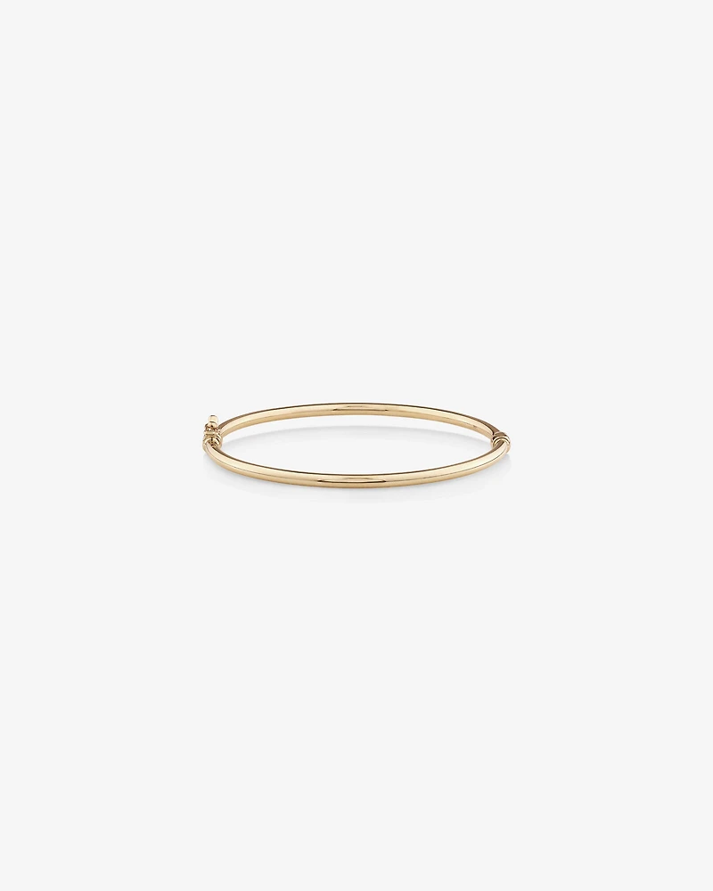 60mm Hollow Tube Bangle in 10kt Yellow Gold