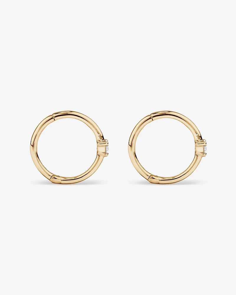 Diamond Accent Sleeper Earrings in 10kt Gold