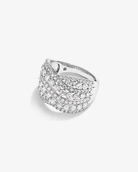 2.00 Carat TDW Laboratory-Grown Diamond Crossover Ring in 10kt White Gold