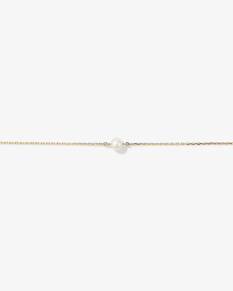 Bracelet with Cultured Freshwater Pearl in 10kt Yellow Gold