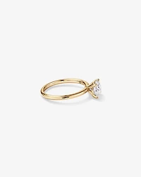 Carat TW Round Brilliant Laboratory-Grown Diamond Solitaire Engagement Ring in 14kt Gold