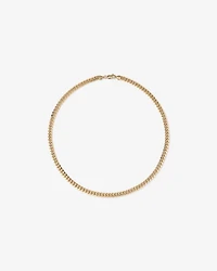50cm (20") 6.15mm Width Semi Solid Miami Curb Chain in 10kt Yellow Gold