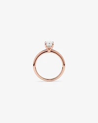 1.25 Carat TW Emerald Cut Laboratory-Grown Diamond Solitaire Engagement Ring In 14kt White Gold