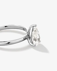 1.25 Carat TW Pear Laboratory-Grown Diamond Solitaire Engagement ring in 14kt Yellow and White Gold