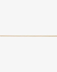 50cm (20") 3.75mm Width Semi Solid Diamond Cut Curb Chain in 10kt Yellow Gold