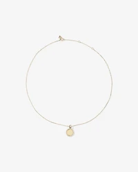 Diamond Outline Circle Pendant in 10kt Yellow Gold