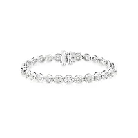 8.00 Carat TW Diamond Tennis Bracelet in 14kt White Gold