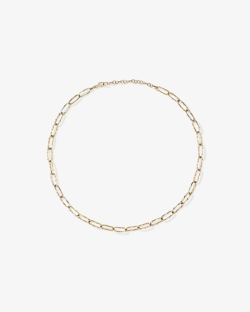 Diamond Cut Oval Twist Link Chain in 10kt Yellow Gold