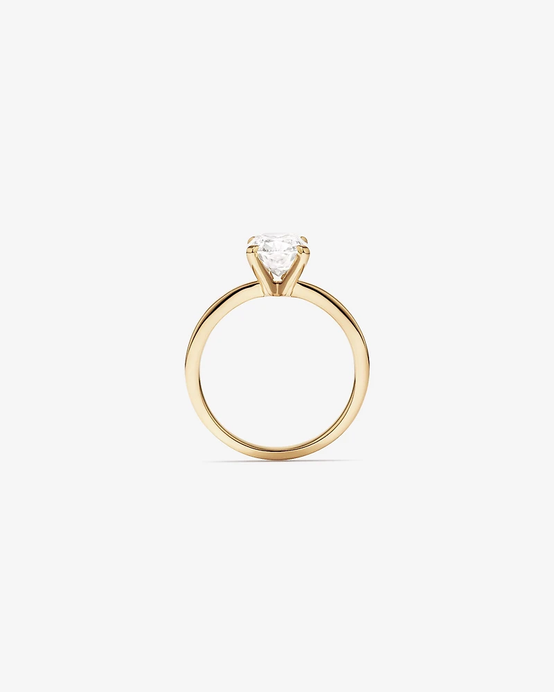 2.00 Carat TW Elongated Cushion Cut Lab-Grown Diamond Solitaire Engagement Ring in 14kt Yellow Gold