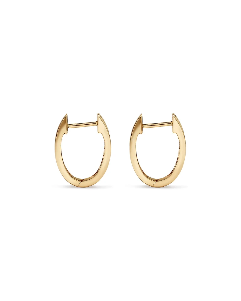 Huggie Earrings with 0.25 Carat TW of Diamonds in 10kt Rose Gold