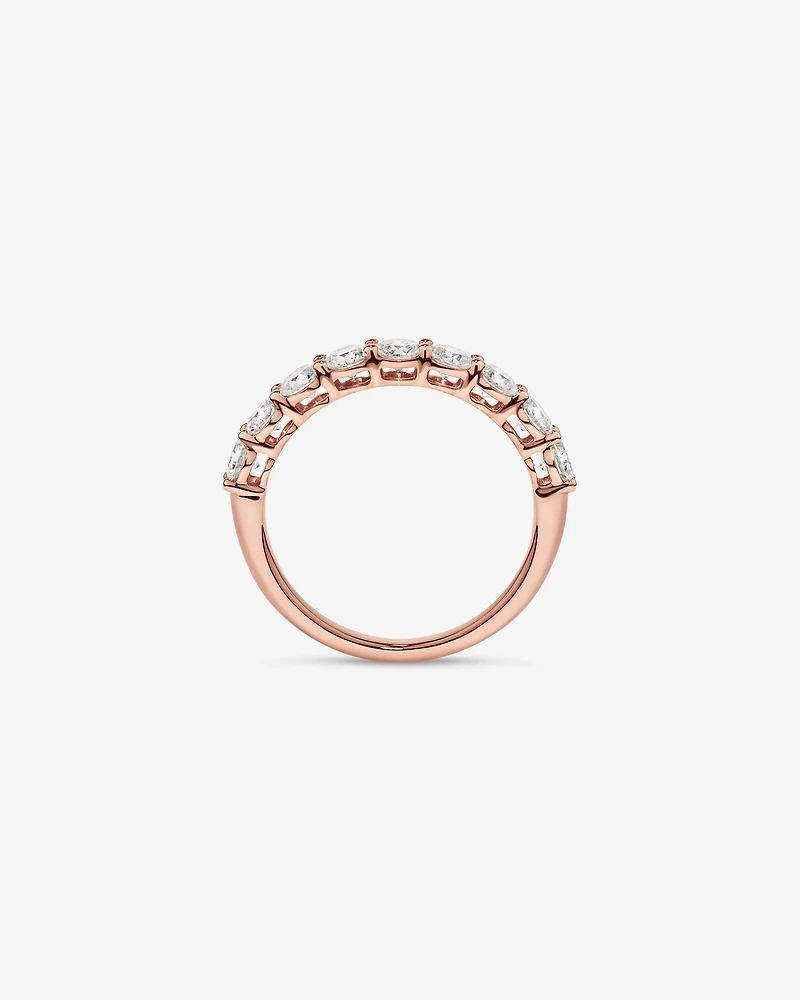 1.30 Carat TW Round Brilliant Laboratory-Grown Diamond Wedding Ring in 14kt Gold