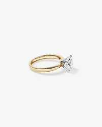 2.00 Carat TW Round Brilliant Lab-Grown Diamond Solitaire Engagement Ring in 14kt Yellow and White Gold